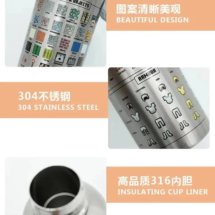 Minecraft My World Insulated Bottle (500 ml) - Bear Hugs