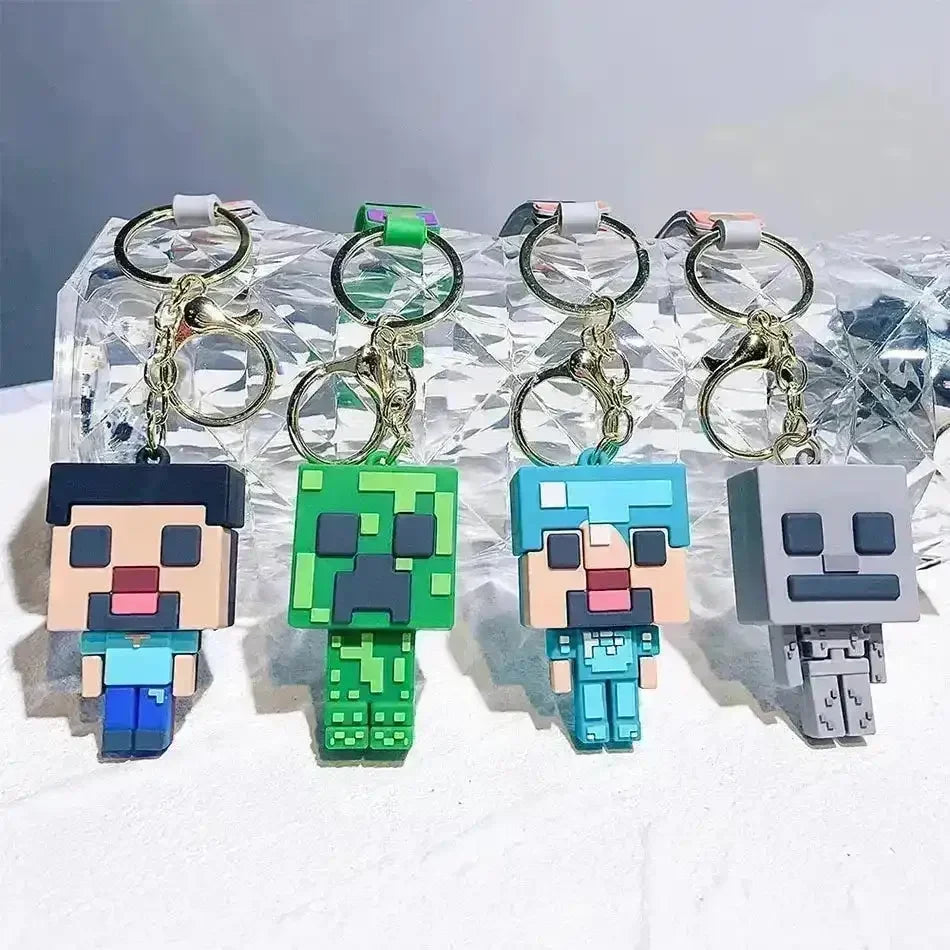 Minecraft Pixel Style Keychains - Bear Hugs