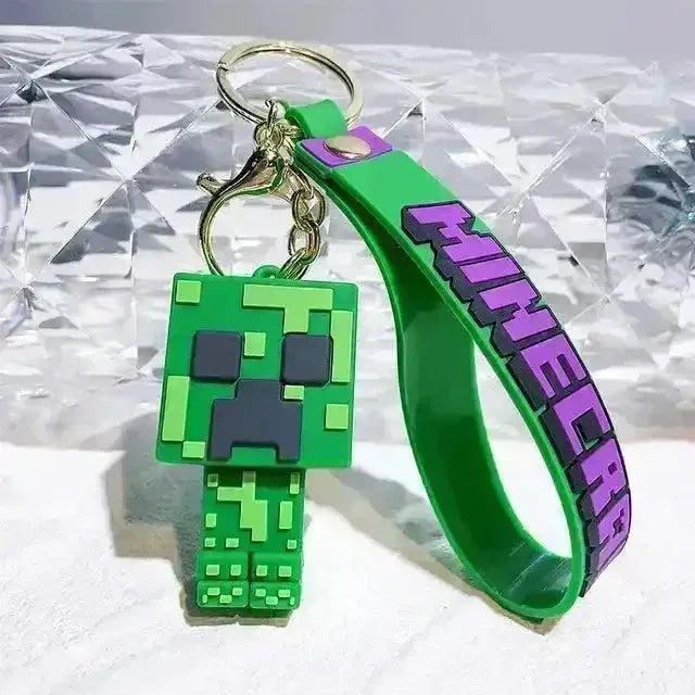 Style Minecraft Pixel Style Keychain