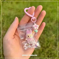 Mini Labubu Grain Pouch Keychain - Bear Hugs