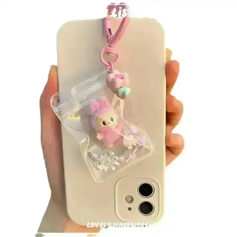 Mini Labubu Grain Pouch Keychain - Bear Hugs