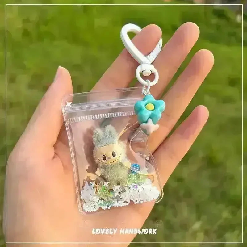 Mini Labubu Grain Pouch Keychain - Bear Hugs