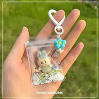 Mini Labubu Grain Pouch Keychain - Bear Hugs