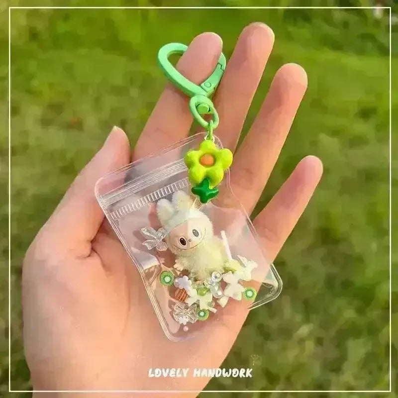 Mini Labubu Grain Pouch Keychain - Bear Hugs