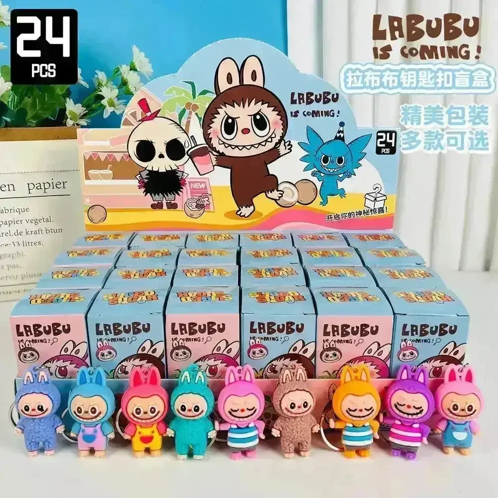 Mini Labubu Keychain Blind Box - Bear Hugs