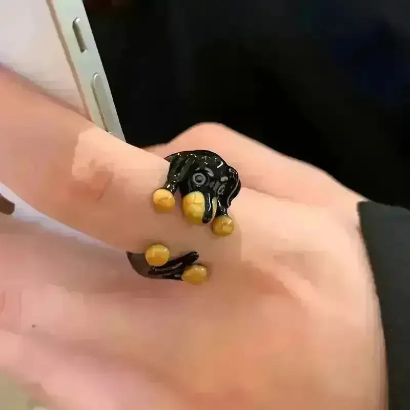 Miniature Dachshund Dog Ring - Bear Hugs