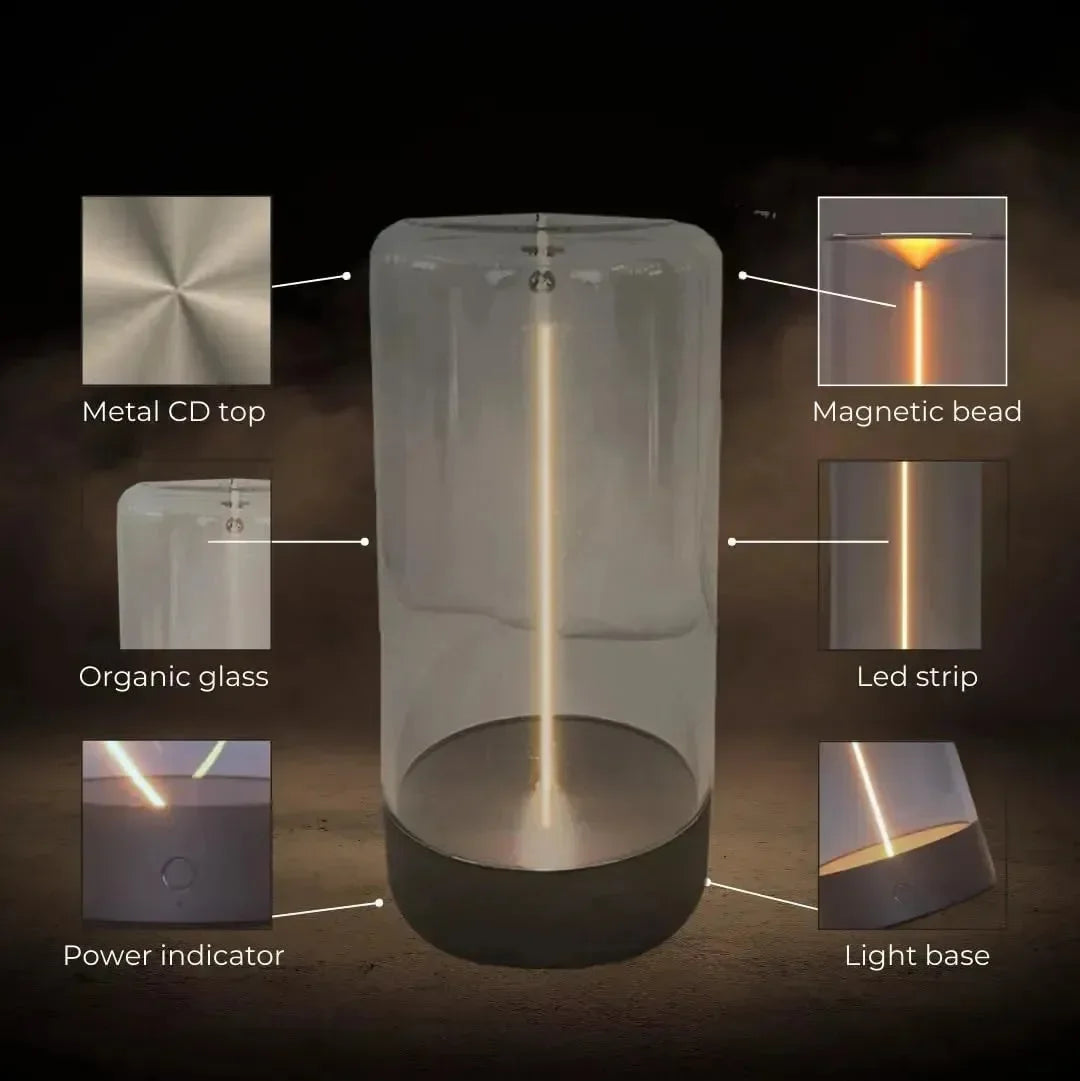 Minimalist Moving Filament Table Lamp - Bear Hugs