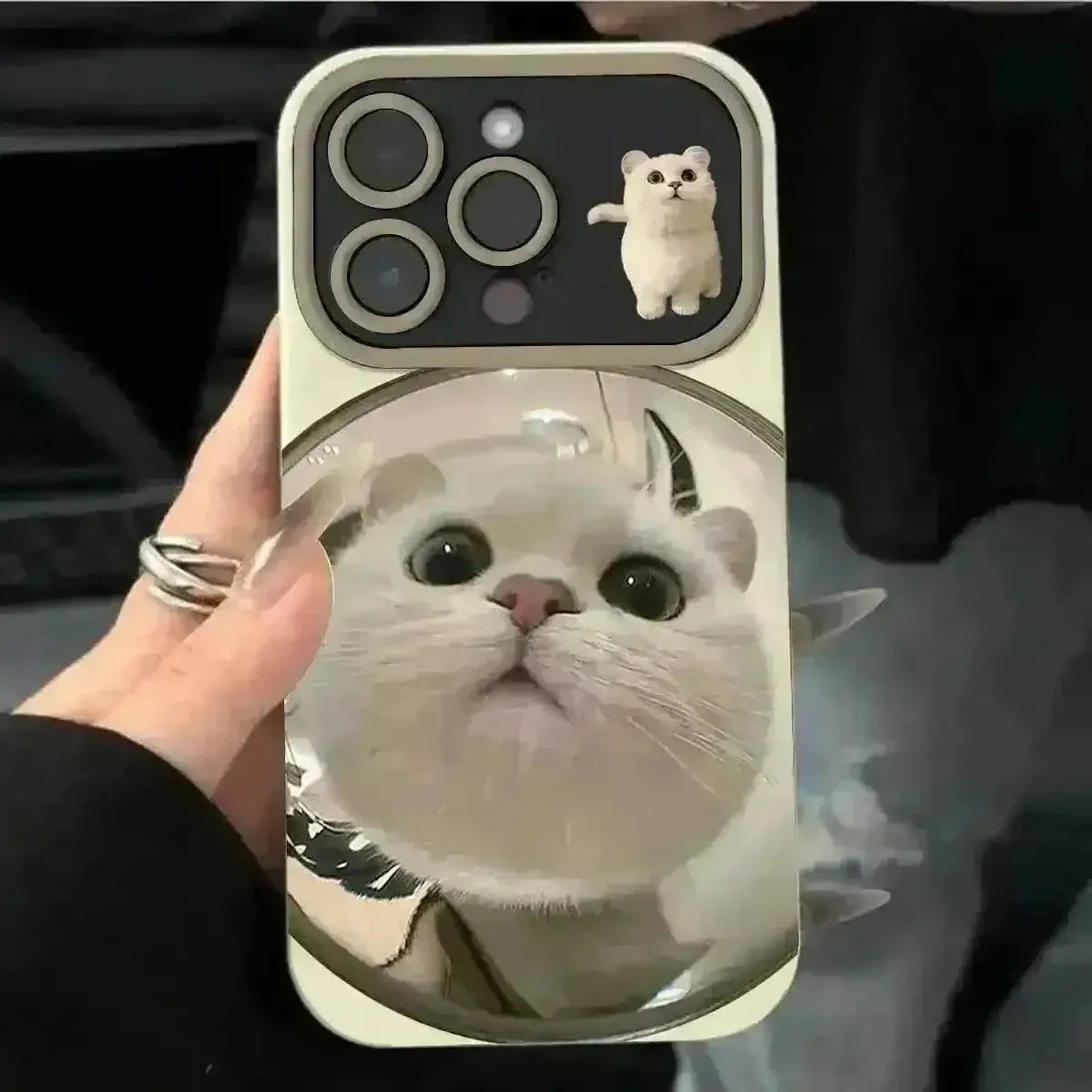 Mirror Cat Phone Case (For iPhones) - Bear Hugs