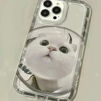 Mirror Cat Phone Case (For iPhones) - Bear Hugs