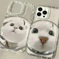 Mirror Cat Phone Case (For iPhones) - Bear Hugs