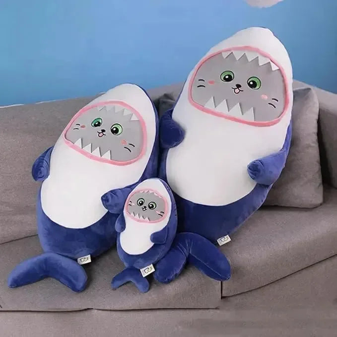 Mofusand Cat Shark Plush Pillow - Bear Hugs