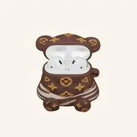 Monogram Luxury Bear Case (For Airpods) - Bear Hugs