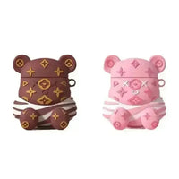 Monogram Luxury Bear Case (For Airpods) - Bear Hugs