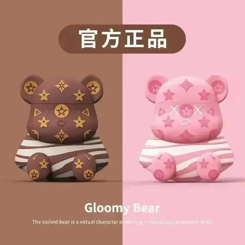 Monogram Luxury Bear Case (For Airpods) - Bear Hugs
