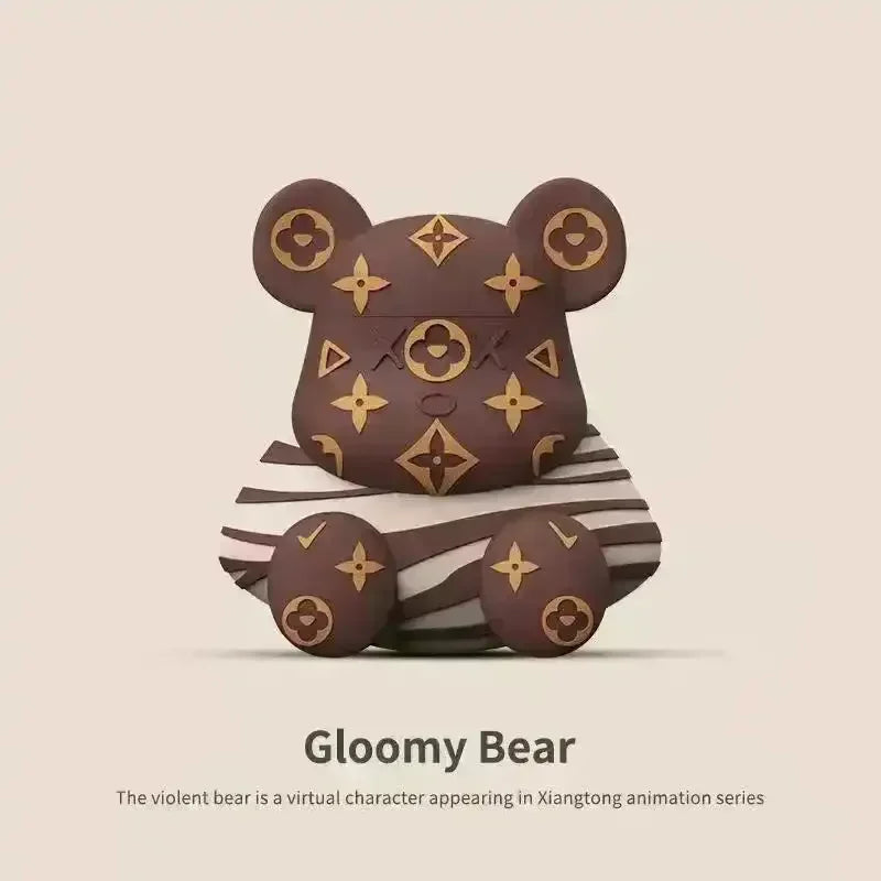 Monogram Luxury Bear Case (For Airpods) - Bear Hugs