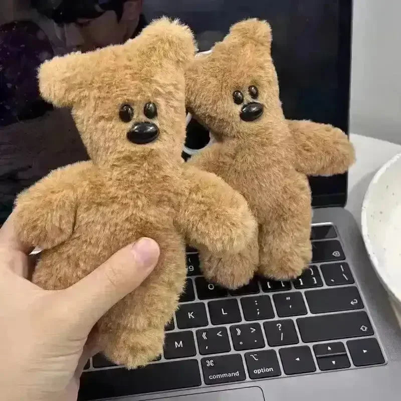 Mr. Bean Teddy Plush Squeaky Keychain - Bear Hugs