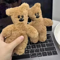 Mr. Bean Teddy Plush Squeaky Keychain - Bear Hugs