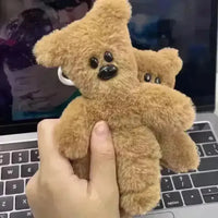 Mr. Bean Teddy Plush Squeaky Keychain - Bear Hugs