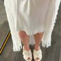 Mrs. Heart Customised Letter Plush Sandals - Bear Hugs