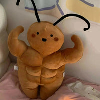 Muscular Cockroach Plushie - Bear Hugs