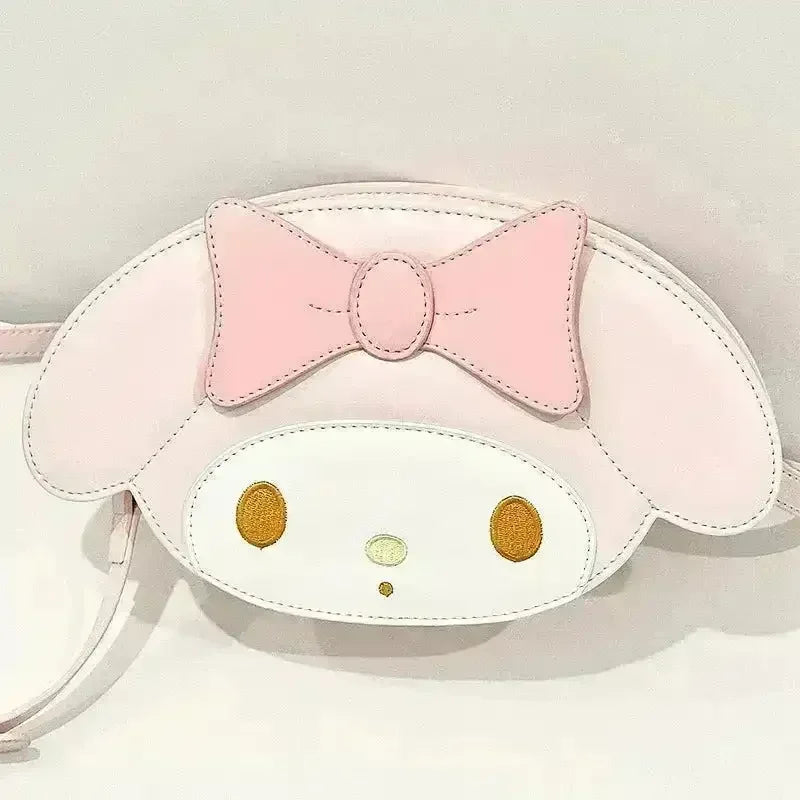 My Melody and Hello Kitty PU Crossbody Handbag - Bear Hugs