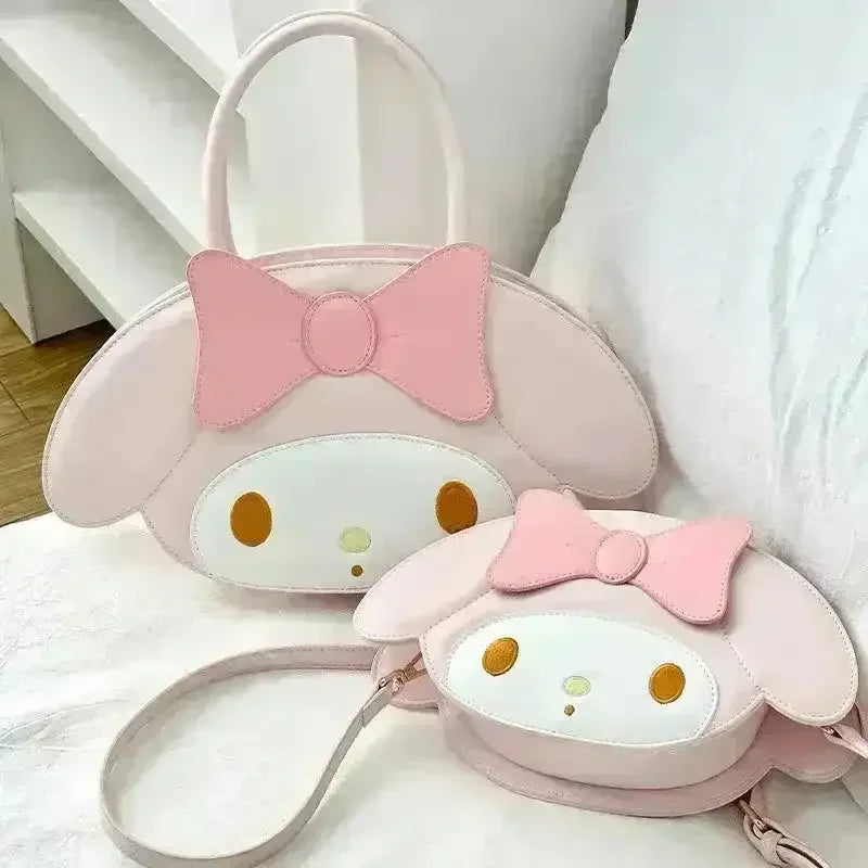 My Melody and Hello Kitty PU Crossbody Handbag - Bear Hugs