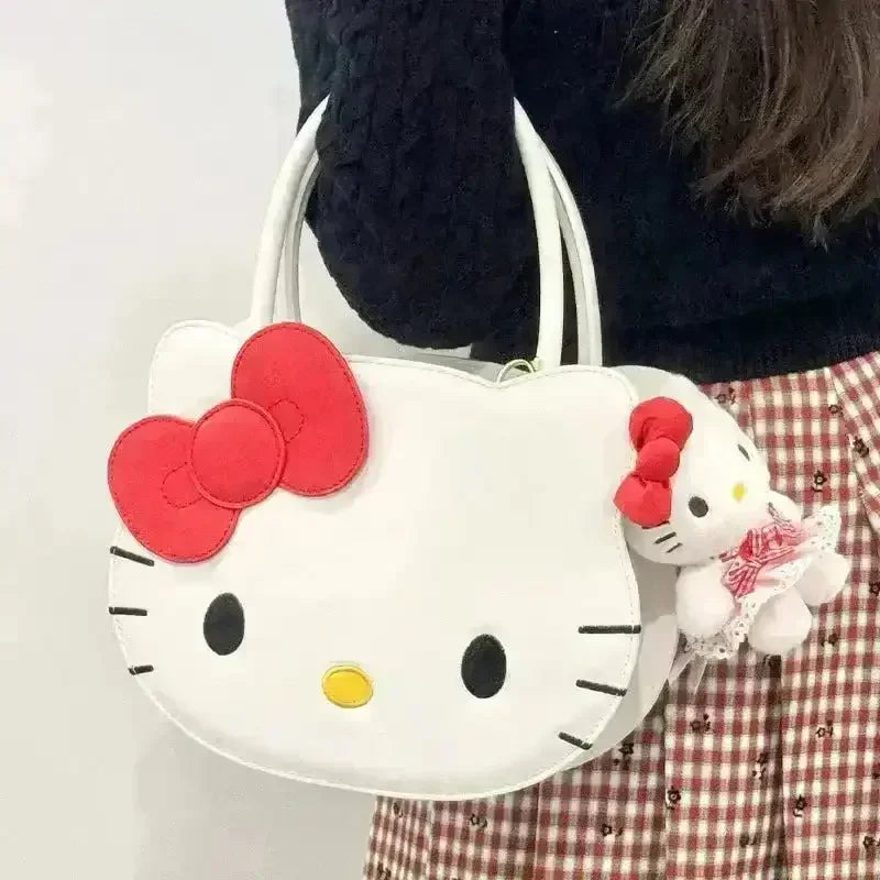 My Melody and Hello Kitty PU Crossbody Handbag - Bear Hugs