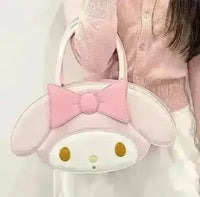 My Melody and Hello Kitty PU Crossbody Handbag - Bear Hugs