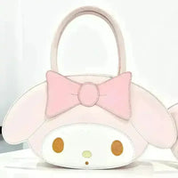My Melody and Hello Kitty PU Crossbody Handbag - Bear Hugs