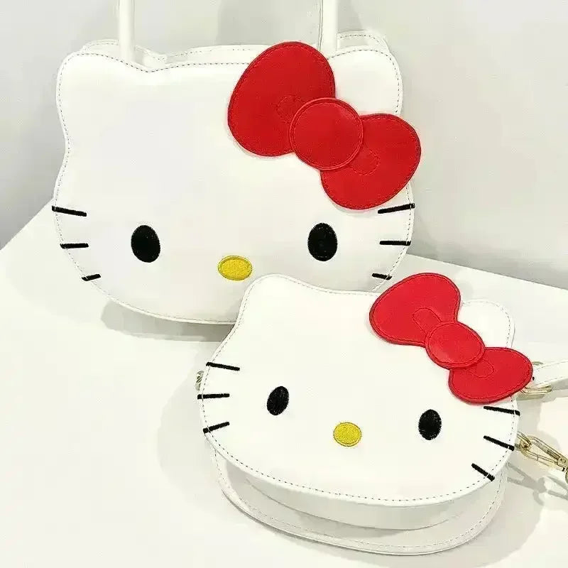 My Melody and Hello Kitty PU Crossbody Handbag - Bear Hugs