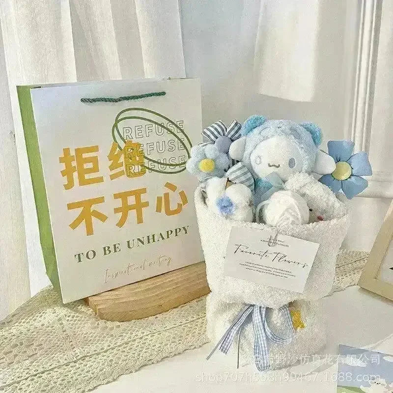 My Melody Kuromi Lotso Winnie Plush Doll Bouquet - Bear Hugs