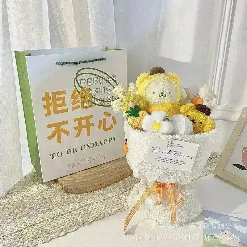 My Melody Kuromi Lotso Winnie Plush Doll Bouquet - Bear Hugs