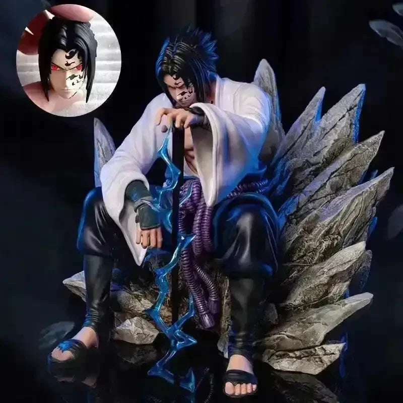 Naruto Uchiha Sasuke Sitting Action Figures (18 cm) - Bear Hugs