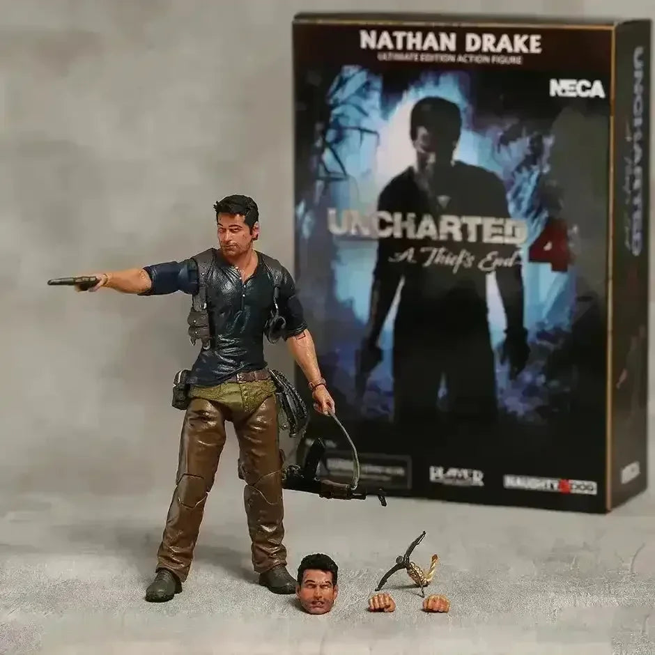 NECA Nathan Drake Uncharted 4 Action Figure (17 cm) - Bear Hugs