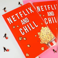 Netflix And Chill A5 Notebook - Bear Hugs