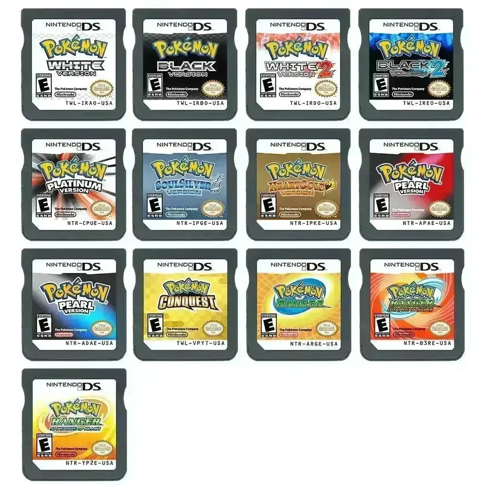 Nintendo DS Pokemon Cartridges (English US) - Bear Hugs