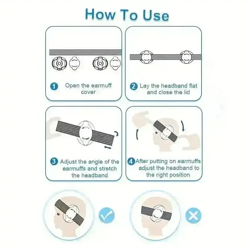 Noise Cancelling Earmuffs For Babies - Bear Hugs