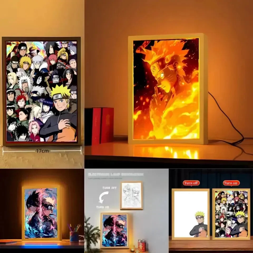 Novelty Anime LED Light Box - Bear Hugs