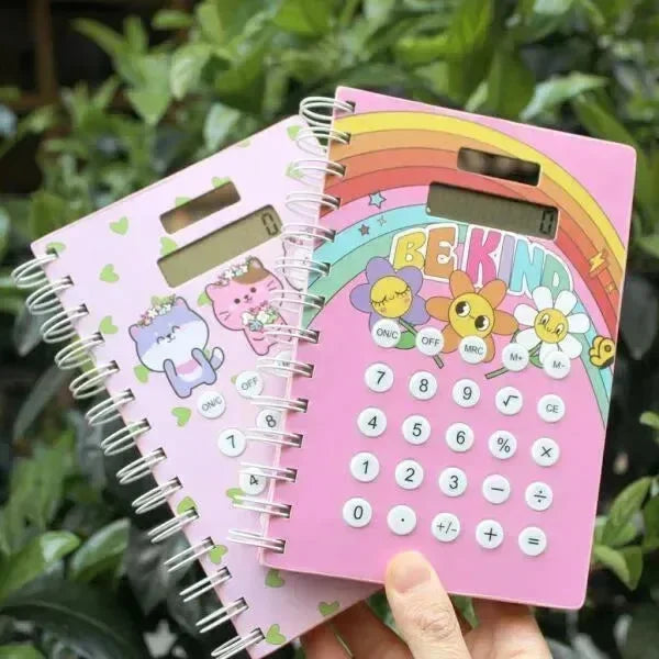 Number Cruncher A5 Calculator Notebook - Bear Hugs