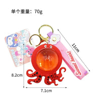 Ocean Sparkle Octopus Liquid Keychain - Bear Hugs