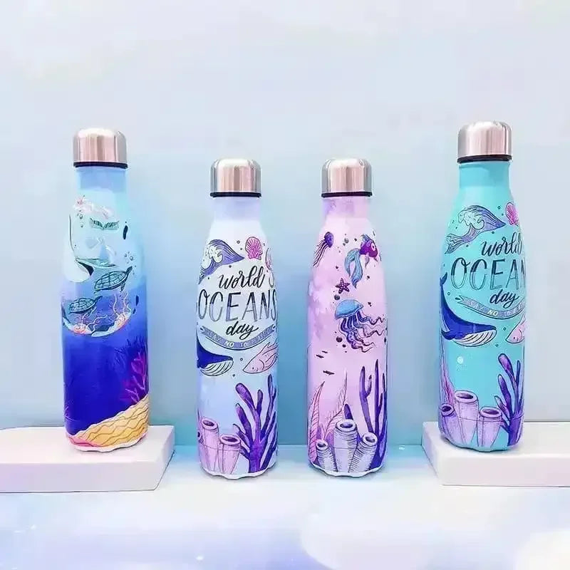 Ocean World Cola Metal Water Bottle (500 ml) - Bear Hugs