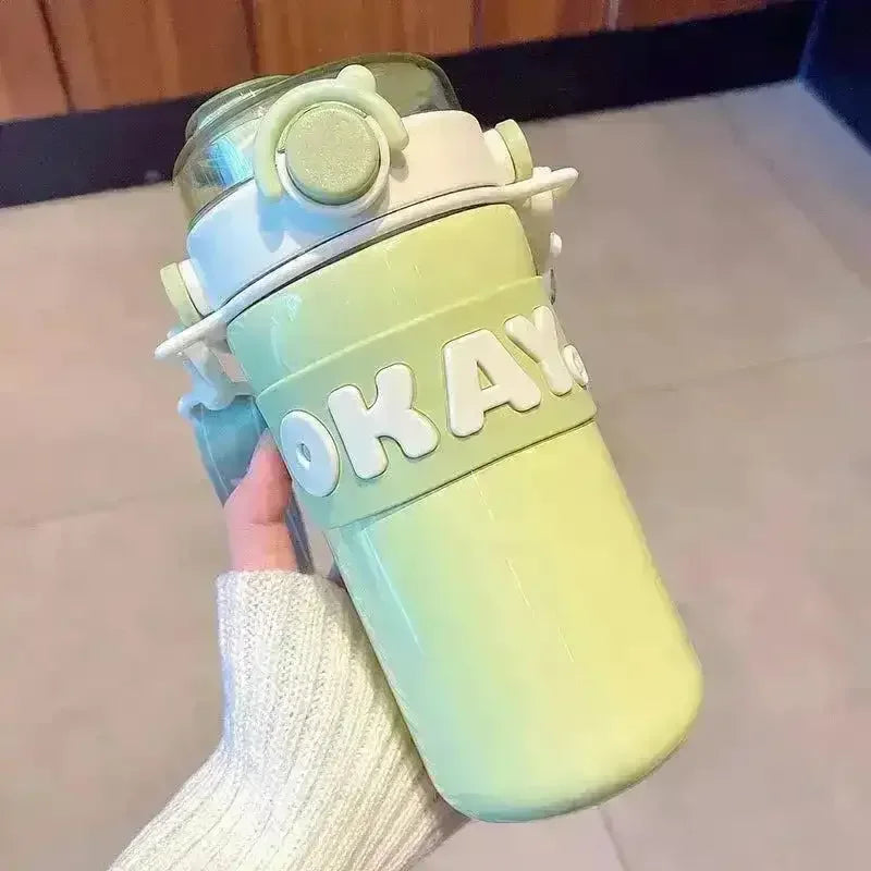 Okay To Drink 2 in 1 Water Bottle (650 ml) - Bear Hugs