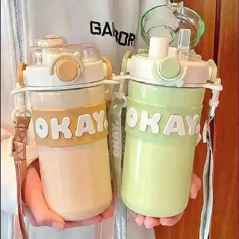 Okay To Drink 2 in 1 Water Bottle (650 ml) - Bear Hugs