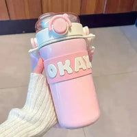Okay To Drink 2 in 1 Water Bottle (650 ml) - Bear Hugs