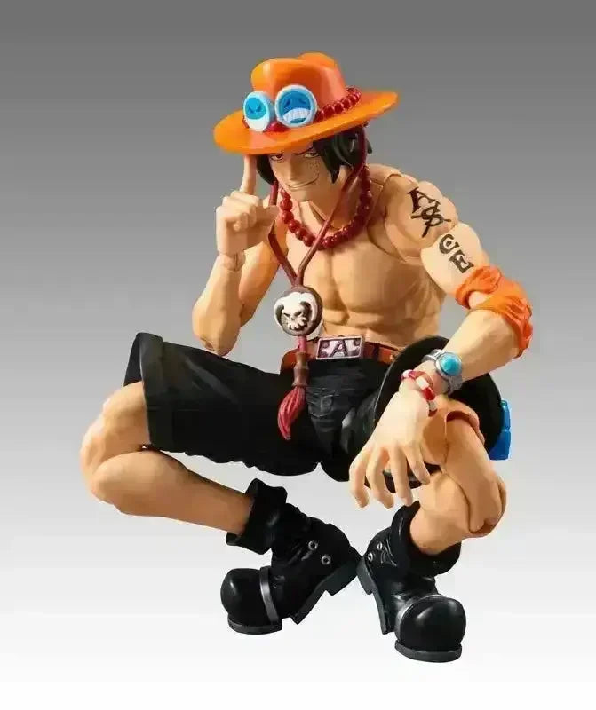 One Piece Luffy and Ace Movable Joints Figurine (18 cm) - Bear Hugs