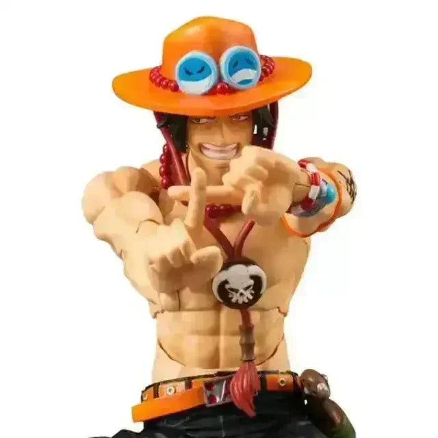One Piece Luffy and Ace Movable Joints Figurine (18 cm) - Bear Hugs
