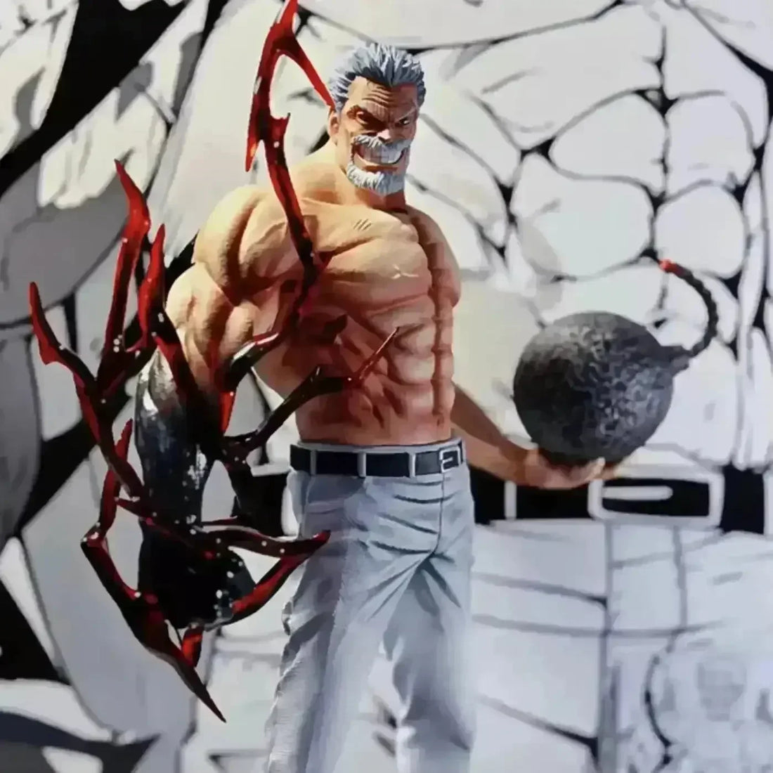 One Piece Luffy and Grandpa Garp Action Figure Set (26.5 cm) - Bear Hugs
