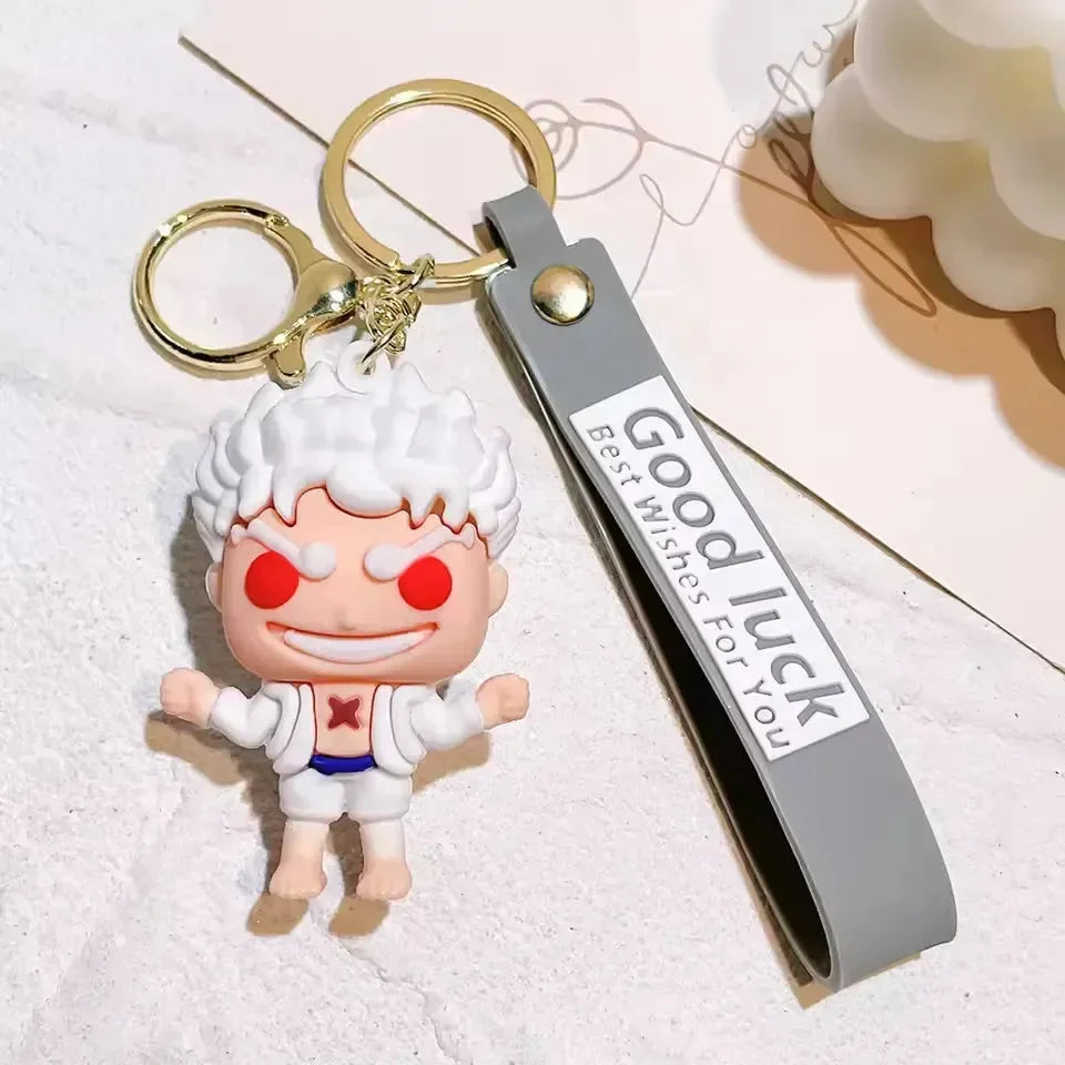 One Piece Luffy Gear 5 Keychain - Bear Hugs