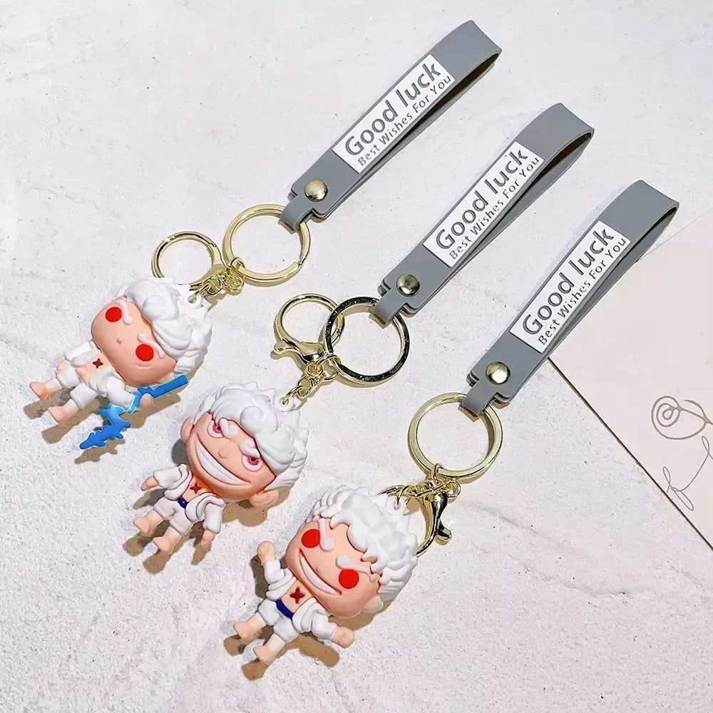 One Piece Luffy Gear 5 Keychain - Bear Hugs