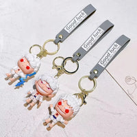 One Piece Luffy Gear 5 Keychain - Bear Hugs